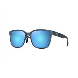 Maui Jim Paulele Asian Fit Sunglasses Men's Matte Teal-Blue Frame Blue Hawaii Lens Polarized
