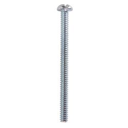 HILLMAN No. 10-24 Ga. X 2-1/2 in. L Combination Round Head Zinc-Plated Steel Machine Screws 100 pk