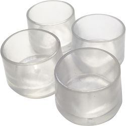 Ace Thermoplastic Ethylene Leg Tip Clear Round 7/8 in. W 4 pk