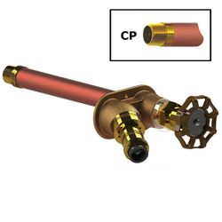 Woodford Model 27 1/2 in. MIP in. Sweat Anti-Siphon Brass Freezeless Wall Faucet