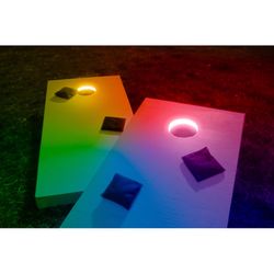 Brightz Cornhole LED Ring Light Set Multicolored 6 in. 17 lights
