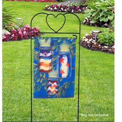 Briarwood Lane 41 in. L Cast Iron Garden Flag Stand