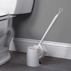 Zenna Home Toilet Bowl Brush & Holder White