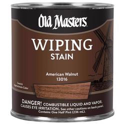 Old Masters Semi-Transparent American Walnut Oil-Based Wiping Stain 1/2 pt