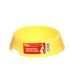 HiLo Yellow Plastic 16 oz Pet Dish For Dogs