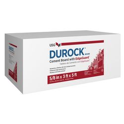 USG Sheetrock Durock 3 ft. W X 5 ft. L X 5/8 in. Cement Board