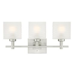 Westinghouse 3 Brushed Nickel Gray Wall Sconce