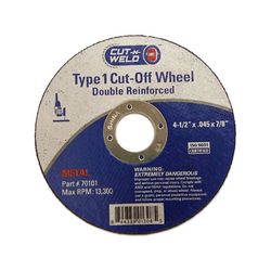 Spring Creek Products Cut-N-Weld 4.5 in. D X 7/8 in. X 0.45 in. thick Double Reinforced Metal Cut-Of