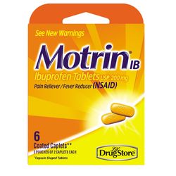 Motrin IB Pain Reliever/Fever Reducer 6 ct