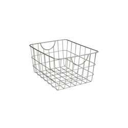 Spectrum 15 in. L X 11.75 in. W X 8 in. H Silver Basket