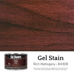 Old Masters Semi-Transparent Rich Mahogany Oil-Based Alkyd Gel Stain 1 pt