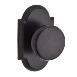 Baldwin Reserve Rustic Knob Dark Bronze Dummy Knob