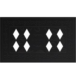 Briarwood Lane 30 in. W X 18 in. L Black Rubber Door Mat