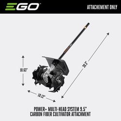 EGO Power+ CTA9520 9 in. Cultivator Attachment
