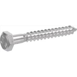 Hillman 1/4 in. X 1 in. L Hex Zinc-Plated Steel Lag Screw 100 pk