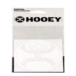 Hooey White 6 in. Hooey Decal 1 pk