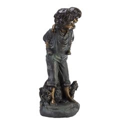 Alpine Ceramic Brown 17.9 in. Statuary