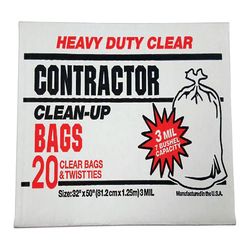 Primrose Plastics 42 gal Contractor Bags Twist Tie 20 pk