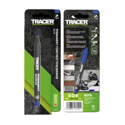 Tracer 6 in. L Permanent Marker Blue 1 pc