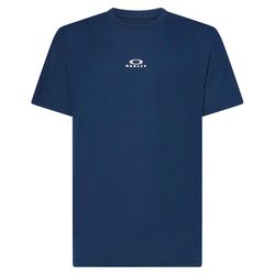 Oakley Bark New M Short Sleeve Men's Crew Neck Navy Tee Shirt