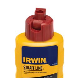 Irwin Strait-Line 8 oz Permanent Marking Chalk Crimson Red 1 pk