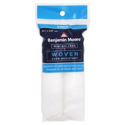 Benjamin Moore Woven 6-1/2 in. W X 3/8 in. Mini Paint Roller Cover 2 pk
