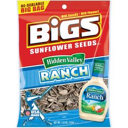 BIGS Hidden Valley Ranch Sunflower Seeds 5.35 oz Pegged
