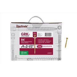 GRK Fasteners No. 9 X 2-1/2 in. L Star Climatek W-Cut Multi-Purpose Screws 2900 pk