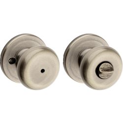 Kwikset Juno Antique Brass Privacy Lockset 1-3/4 in.