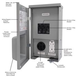 Connecticut Electric 60 amps 120/240 V 2 space 60 amps Power Outlet Box