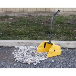 Quickie Yellow Plastic Stand-Up Long Handled Dust Pan