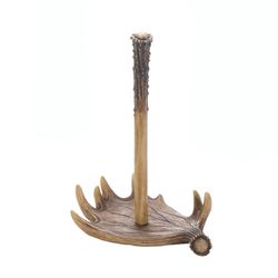 Accent Plus 12.75 in. H X 9.5 in. L Brown Poly Resin Antler Papper Towel Holder