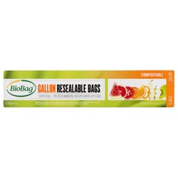 BioBag 1 gal Green Food Storage Bag 15 pk