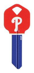 HILLMAN MLB Kwikset/66 KW1 House/Office Key Blank 66 Single Blue/Red
