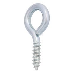 Hampton 3/8 in. D X 2-7/8 in. L Zinc-Plated Steel Screw Eye 250 lb. cap. 1 pk