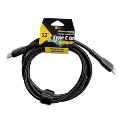ROX Type C to iPhone 3.3 FT Cell Phone Charger