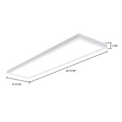 Cooper Lighting Metalux 1.8 in. H X 12.8 in. W X 48.8 in. L White LED Flat Panel Light Fixture