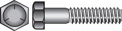 HILLMAN 1/4 in. D X 3/4 in. L Heat Treated Zinc Steel Hex Head Cap Screw 100 pk