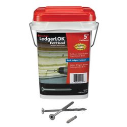 FastenMaster LedgerLok No. 14 X 5 in. L Star Flat Head Structural Screws 1 pk