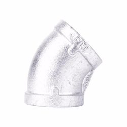STZ Industries 3/8 in. FIP each X 3/8 in. D FIP Galvanized Malleable Iron 45 Degree Elbow