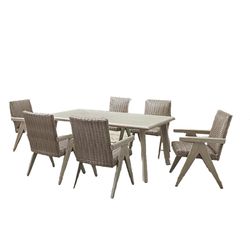Signature Design by Ashley Carisbo Brown Aluminum Frame Casual Rocking Chair Brown