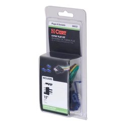 CURT 12 in. 4 Way Connector Plug with Spring