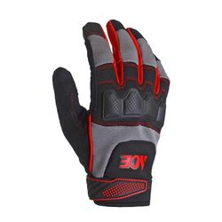 Ace Men's Indoor/Outdoor Heavy Duty Work Gloves Black/Gray L 1 pair