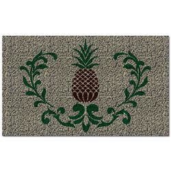 Americo Home Front Runner 18 in. W X 30 in. L Multi-Color Pineapple Vinyl Door Mat