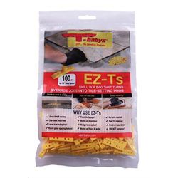 T-babys EZ-Ts 0.25 in. H X 0.25 in. W X 1.25 in. L Plastic Tile Spacer 100 pk