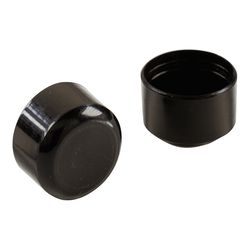 Shepherd Hardware Plastic Leg Tip Black Round 1 in. W 4 pk