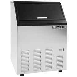 Maxx Cold 100 cu ft Black/Silver Stainless Steel Ice Maker 1346 W
