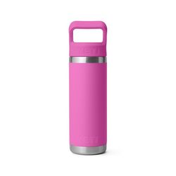 YETI Rambler 18 oz Wildflower Fuschia BPA Free Bottle with Straw Cap