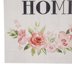 Glitzhome 17.72 in. H X 11.81 in. L Multicolored Wood Wall Sign
