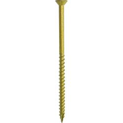 Grip-Rite PrimeGuard Plus No. 10 wire X 4 in. L Gold Star Flat Head Deck Screws 1 lb 44 pk